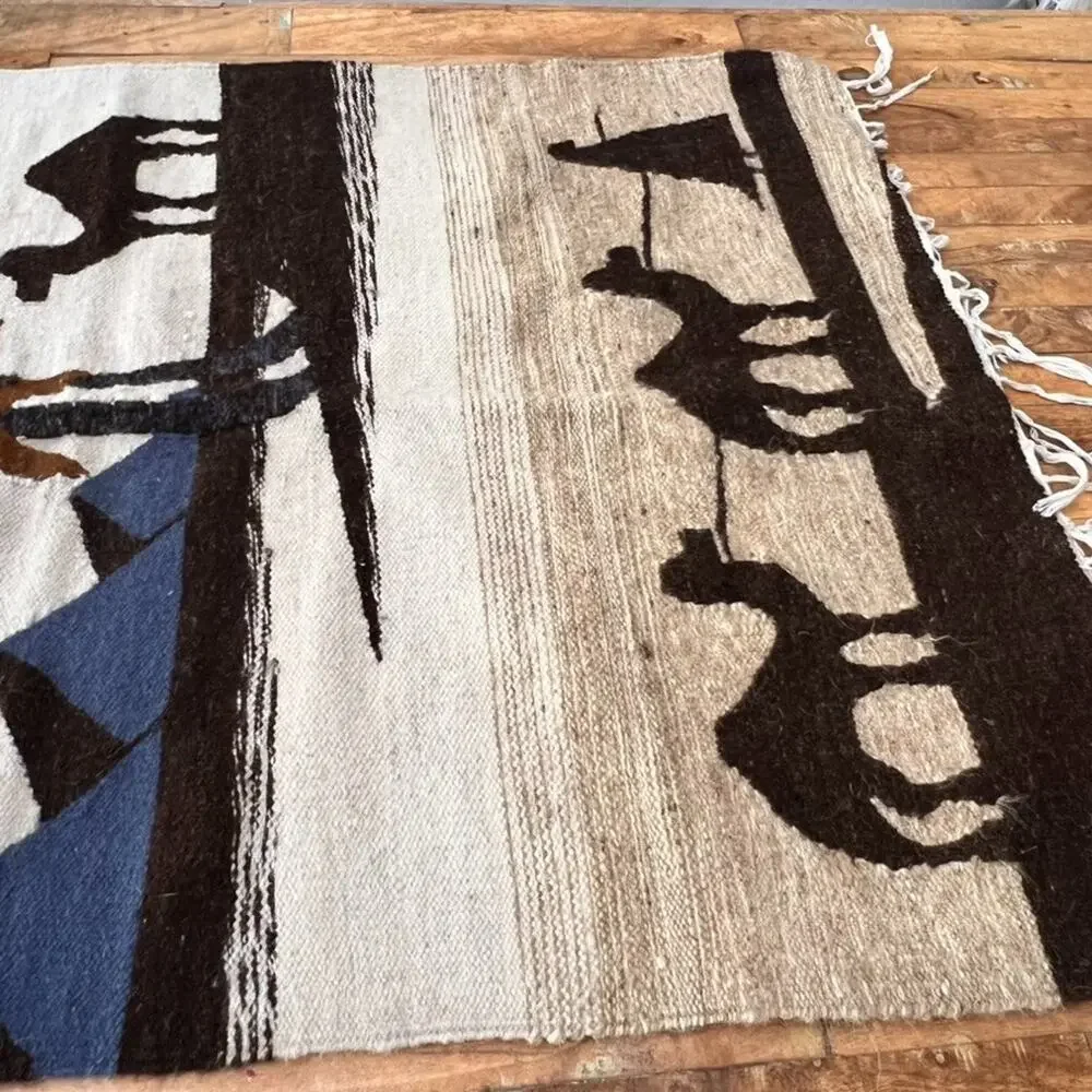 Egyptian Hand woven Rug 47 x 30
